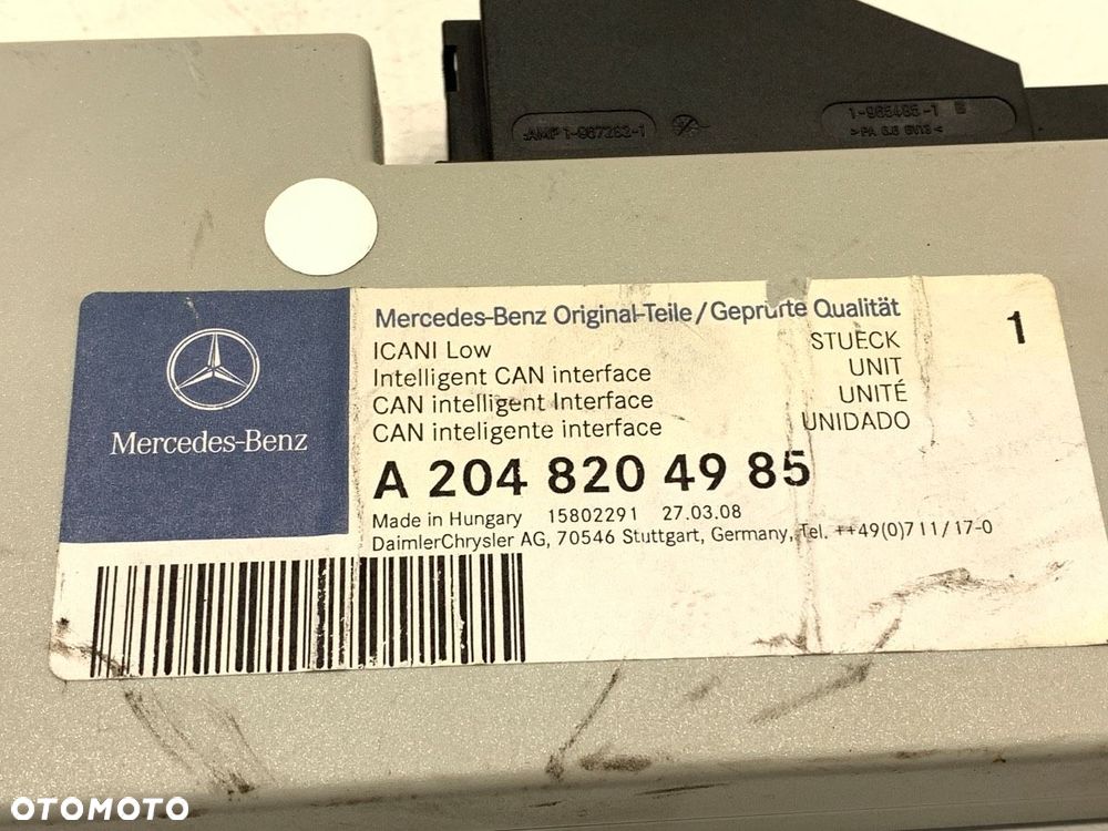 MODUŁ INTERFEJSU  MERCEDES-BENZ KLASA S (W221) 2005 - 2013 S 400 Hybrid 220 kW [299 KM] Hybryda - 4