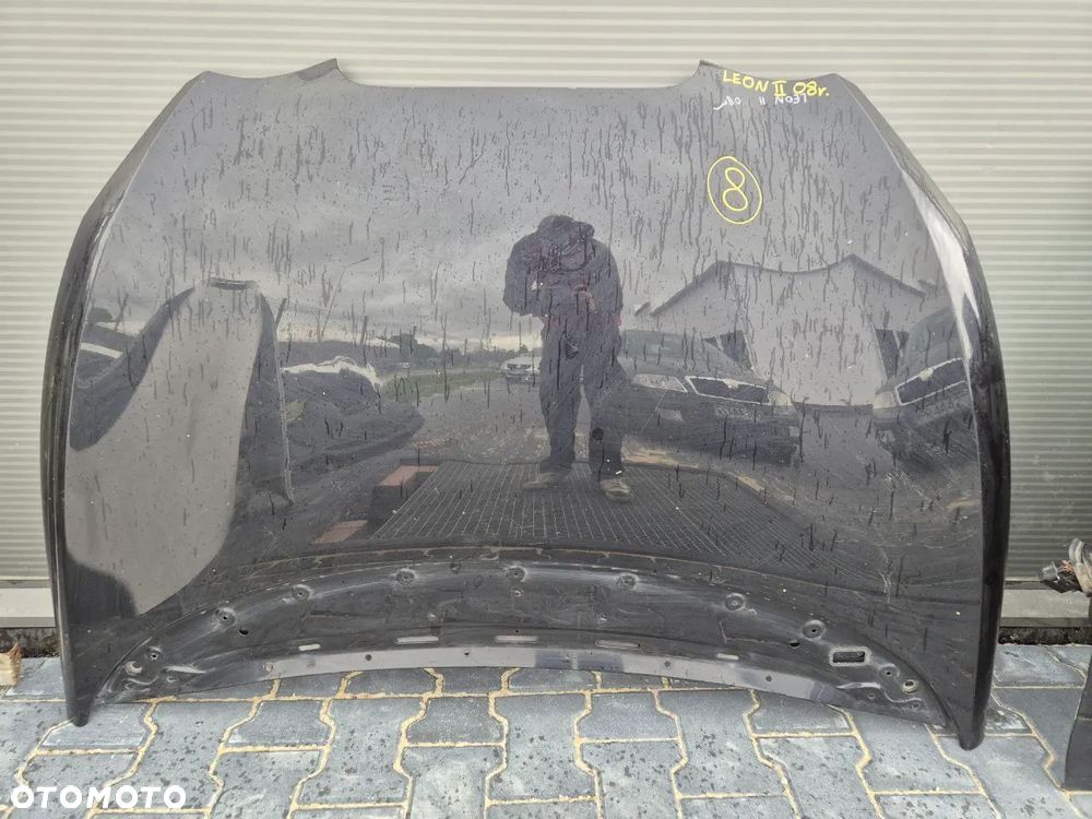 SEAT LEON II DRZWI / KLAPA / BŁOTNIK / ZDERZAK 05-12r CZARNY / SREBRNY - 23