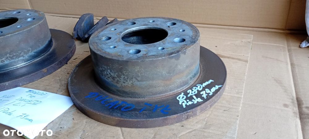 Tarcze hamulcowe klocki tył tylne 16" 280mm Fiat Ducato III - 4