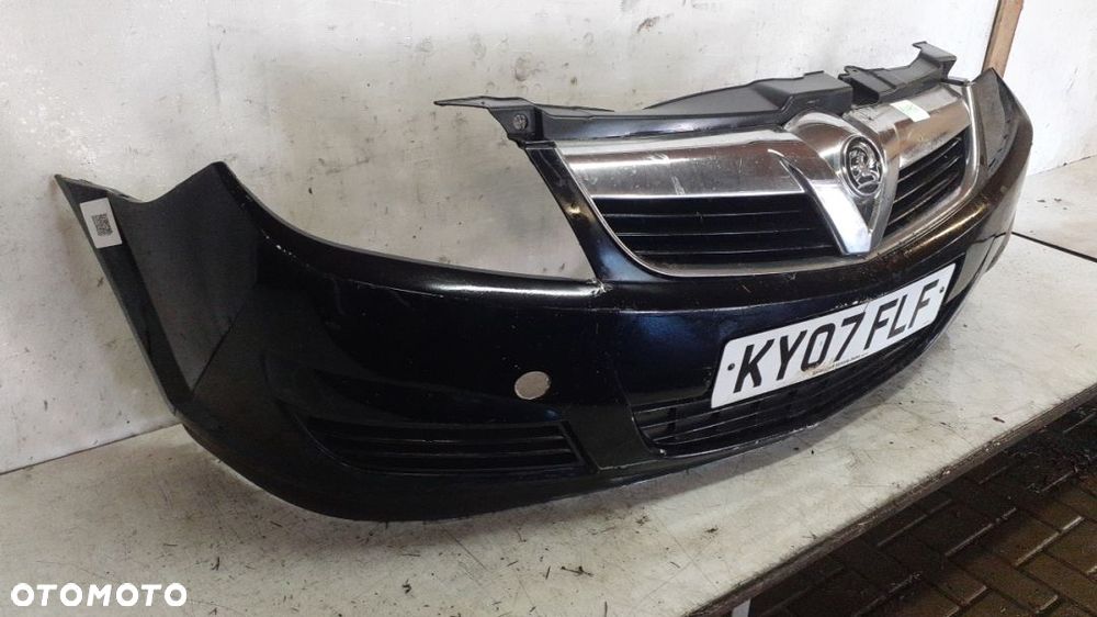 ^ ZDERZAK PRZÓD PRZEDNI OPEL VECTRA C LIFT FL Z20R CZARNY HALOGENY - 4