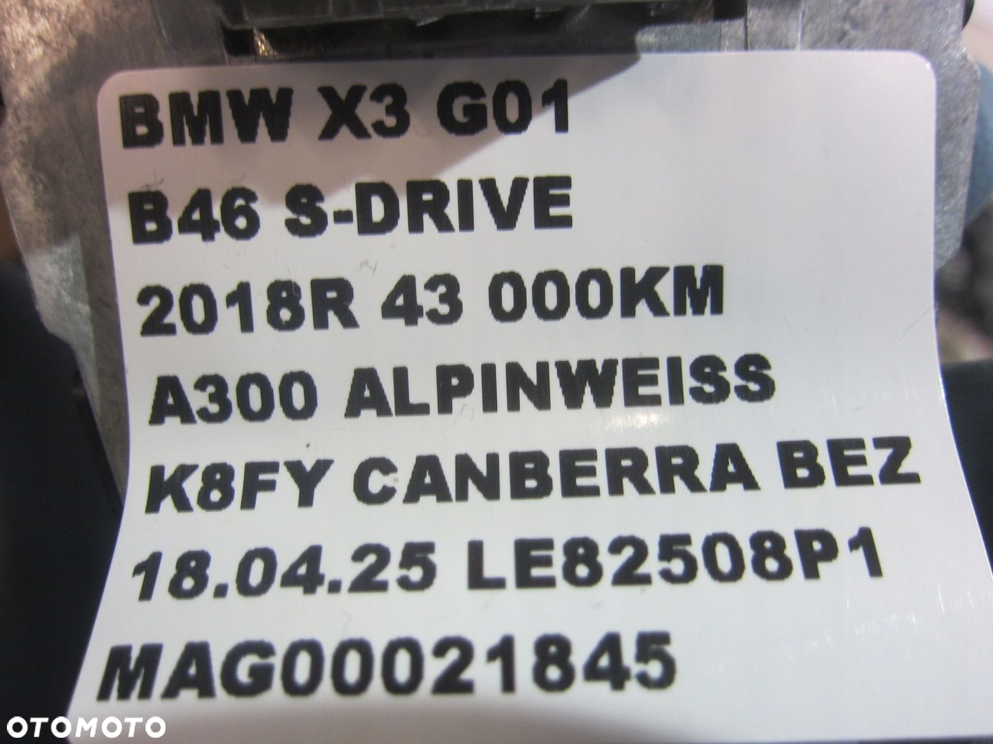BMW X3 G01 F48 F26 G05 F48 X1 ANTENA DACHOWA LOTKA REKIN WZMACNIACZ 8794263 - 8