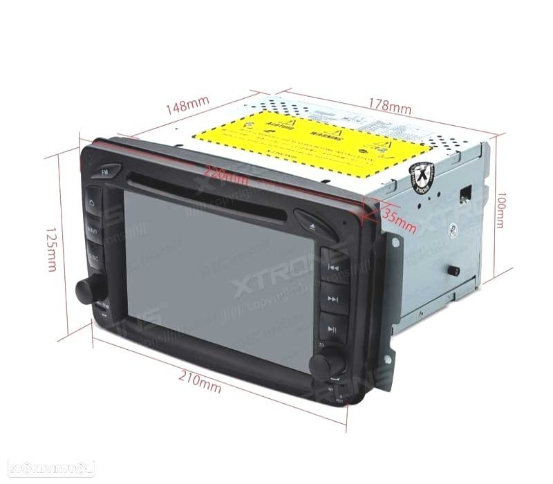 AUTO RÁDIO 7" ANDROID 10.0 OCTA-CORE MULTIMEDIA DVD PARA MERCEDES-BENS - 5