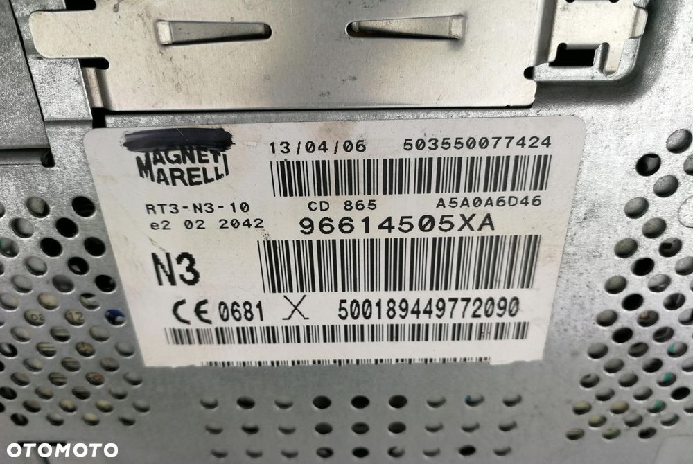 96614505XA RT3-N3 radio fabryczne nawigacja GPS GSM CD FM PEUGEOT 407 04-08 - 7