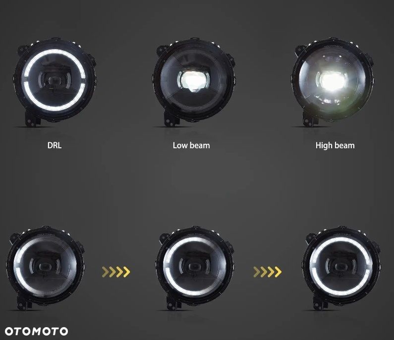 Reflektory Lampy kpl Vland Full Led Tuning Jeep Wrangler JL 4 IV Gladiator - 7