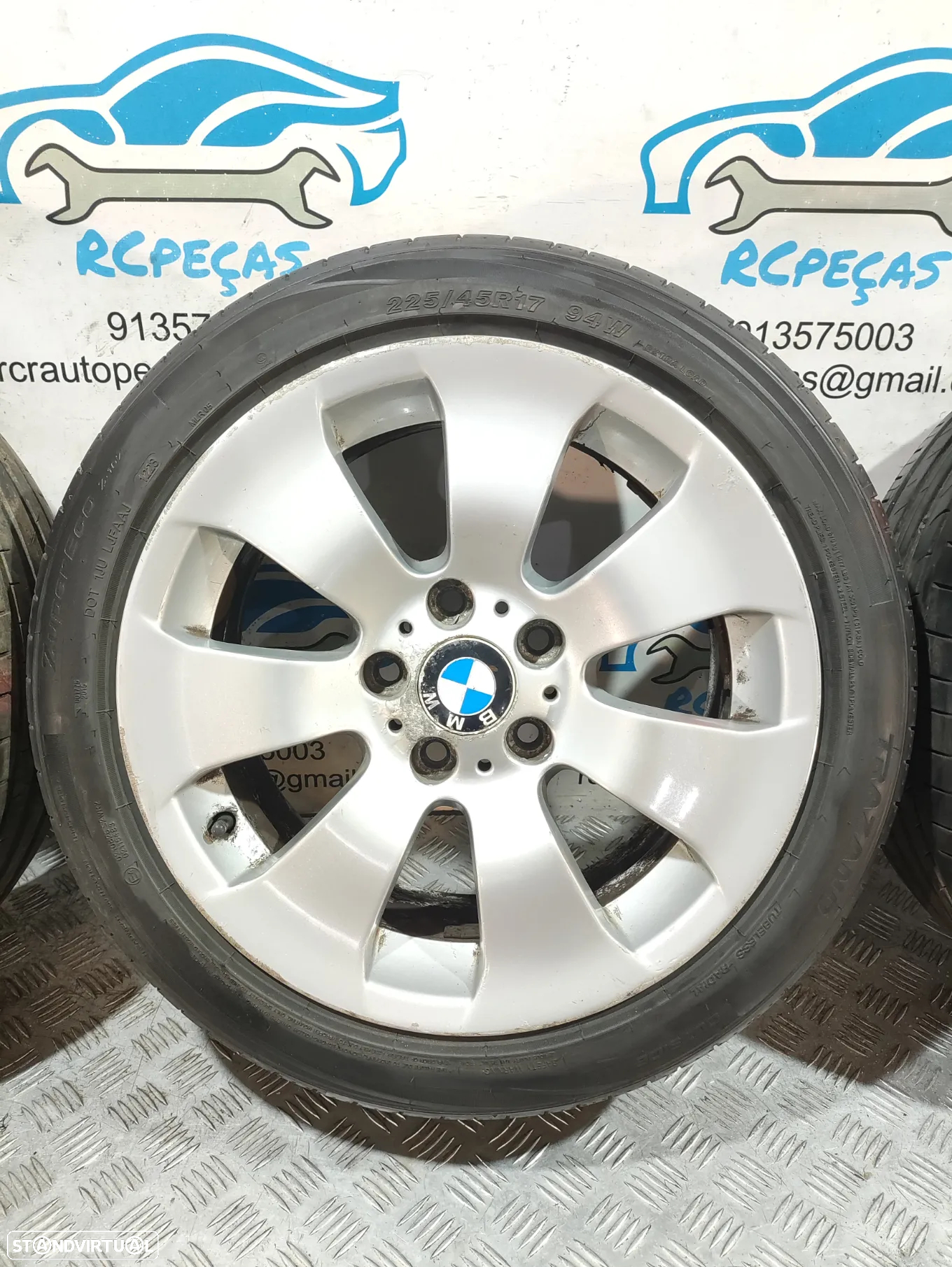 Conjunto Jantes 17 Originais BMW Serie 3 E90 8J ET34 5x120 - 6