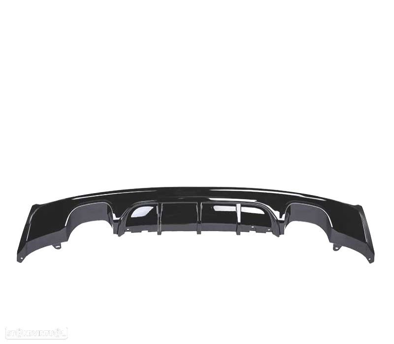 DIFUSOR BMW F22 F23 LOOK M PERFORMANCE PRETO BRILHANTE SAÍDA DUPLA - 2