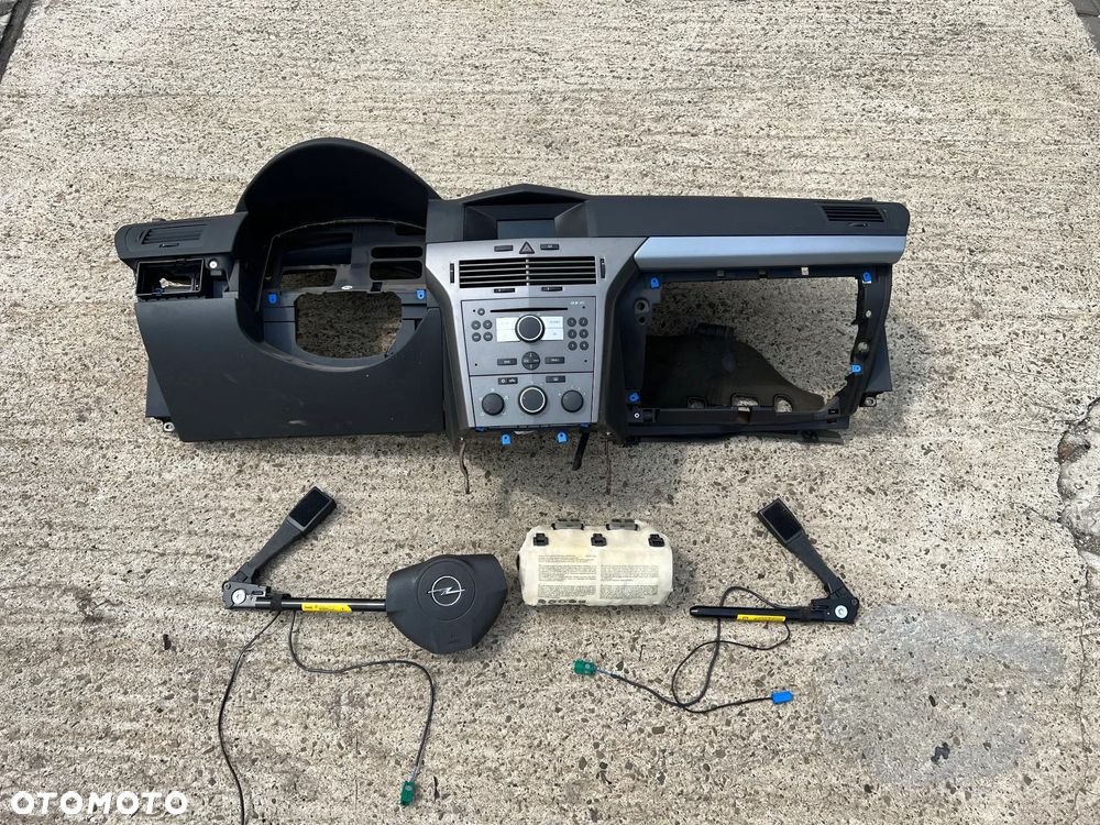 OPEL ASTRA H III AIRBAG DESKA NAPINACZE ROZDZIELCZA Idealna !!!KONSOLA KOMPLET - 1