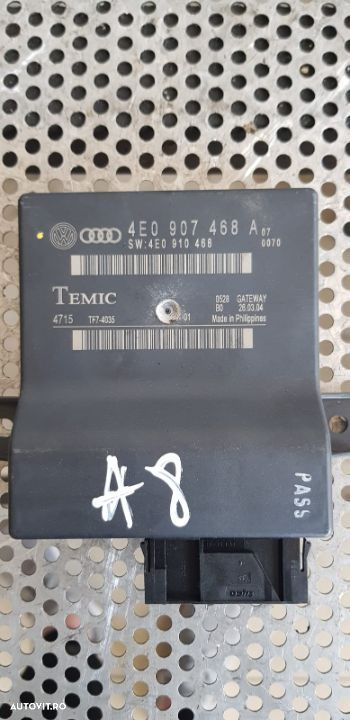 Interfata Diagnoza Audi A8 D3 An 2004-2008 Cod 4E0907468A Livram Oriunde In Tara - 4