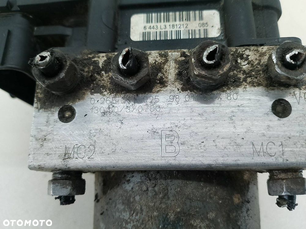 POMPA ABS PEUGEOT PARTNER 2008- 9801127780 0265209025 1.6 HDI - 6