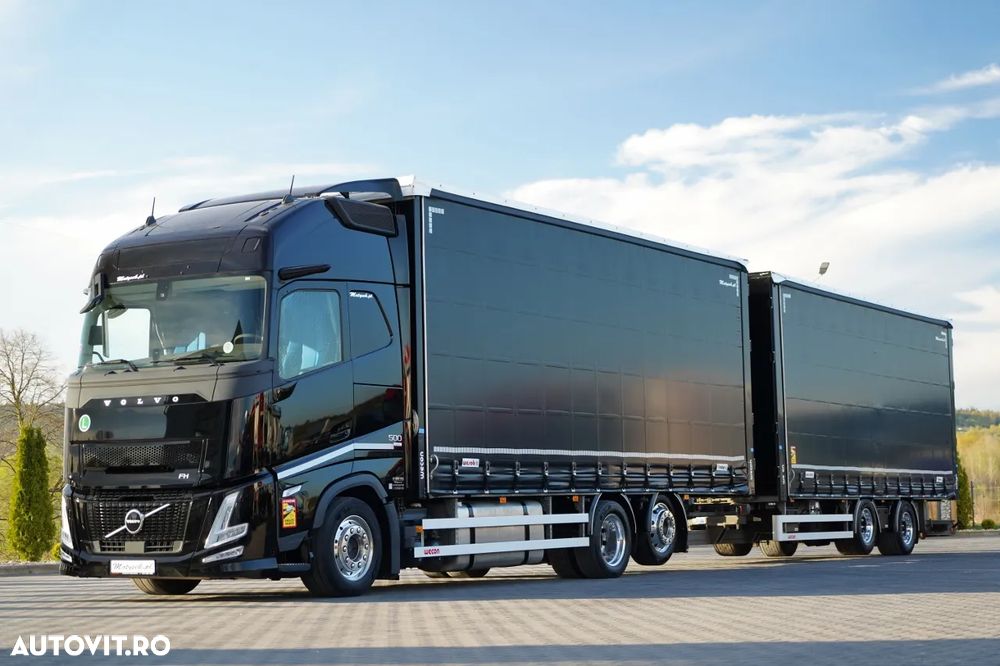 Volvo FH 500 / COMBINAT TANDEM / 120 M3 / TRANSIT / I-SAVE / I-PARK COOL / DIRECȚIE CU RIDICABILITATE / ȘINCĂLĂTORI BOGIE / WECON / 2025 - 2