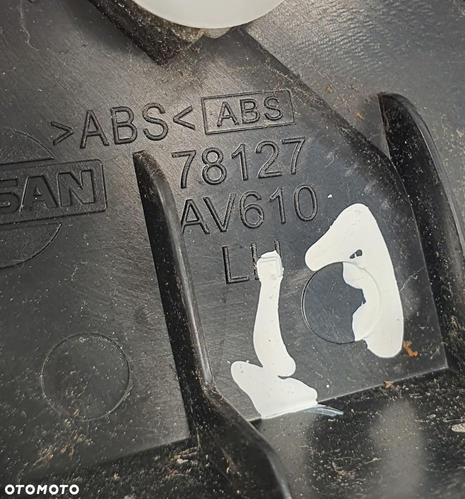 TRÓJKĄT OSŁONA BŁOTNIKA LEWY TYŁ NISSAN PRIMERA P12 78127-AV610 - 4