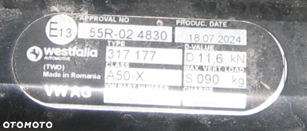 hak kula zaczep PASSAT B9 3J0803881 2023-> - 5