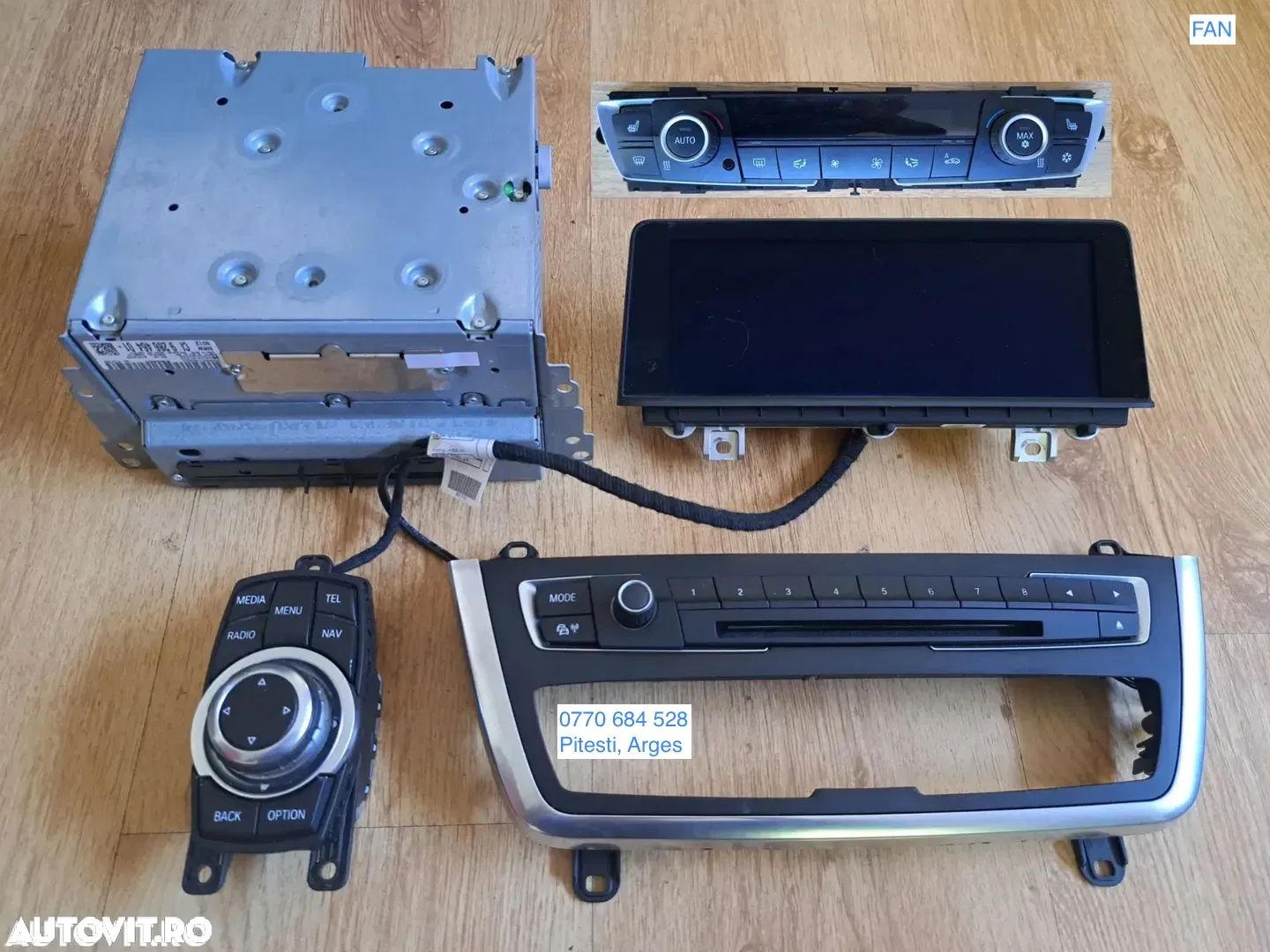 Set kit navigatie BMW F30 display 8.8" unitate navigatie CIC Joystick Panou butoan comanda Radio CD - 1