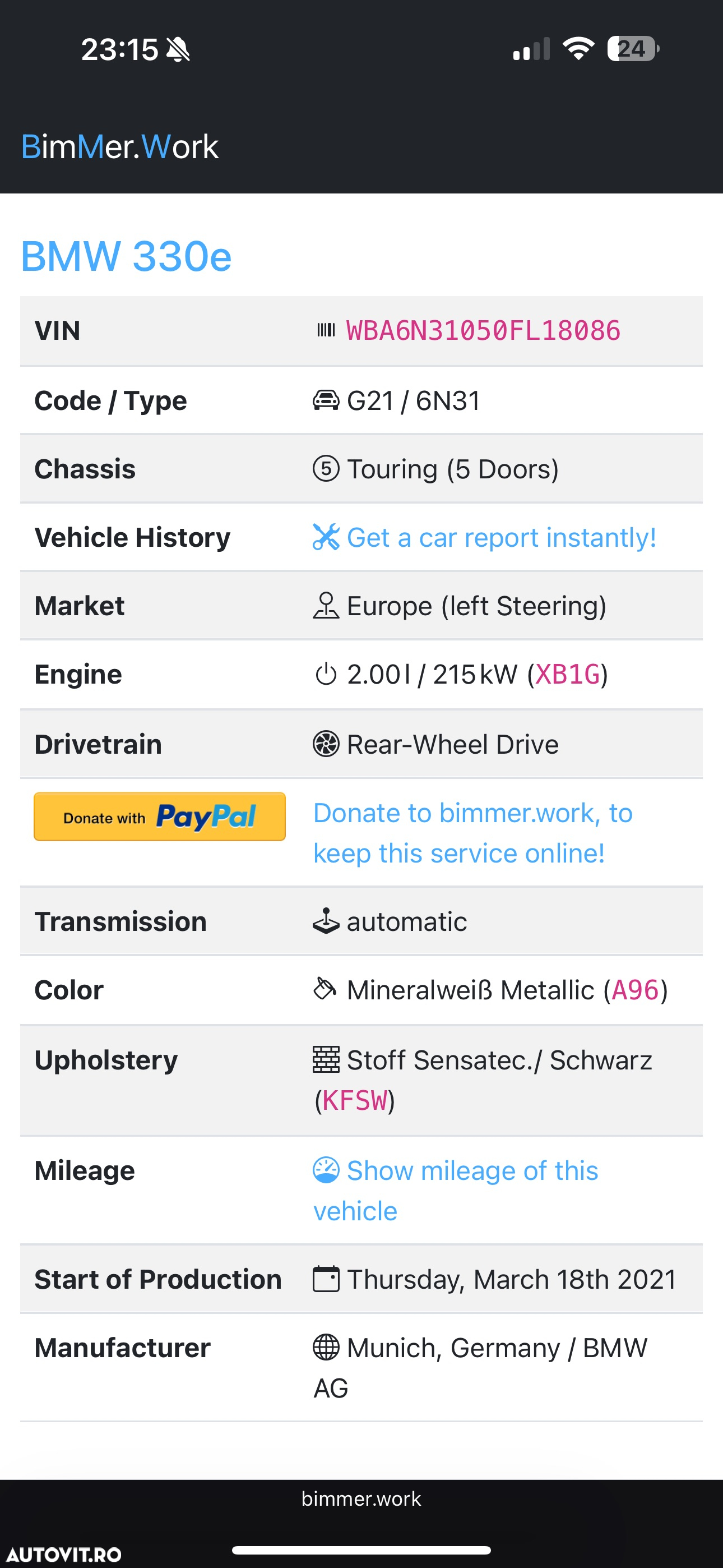 BMW Seria 3 330e Touring Aut. Sport Line - 30