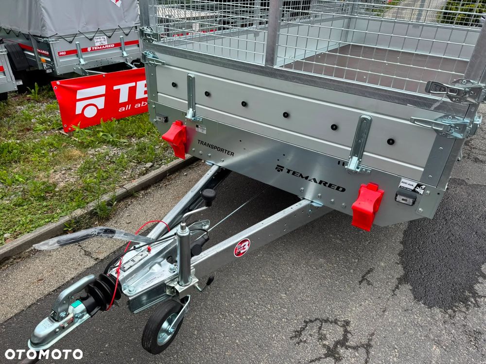 TEMARED TRANSPORTER 3617/2 C 2T + nadstawki siatkowe, najazdy alu - 12