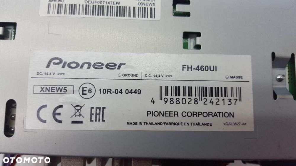 RADIO PIONNER FH460UI USB AUX MP3 CD - 4