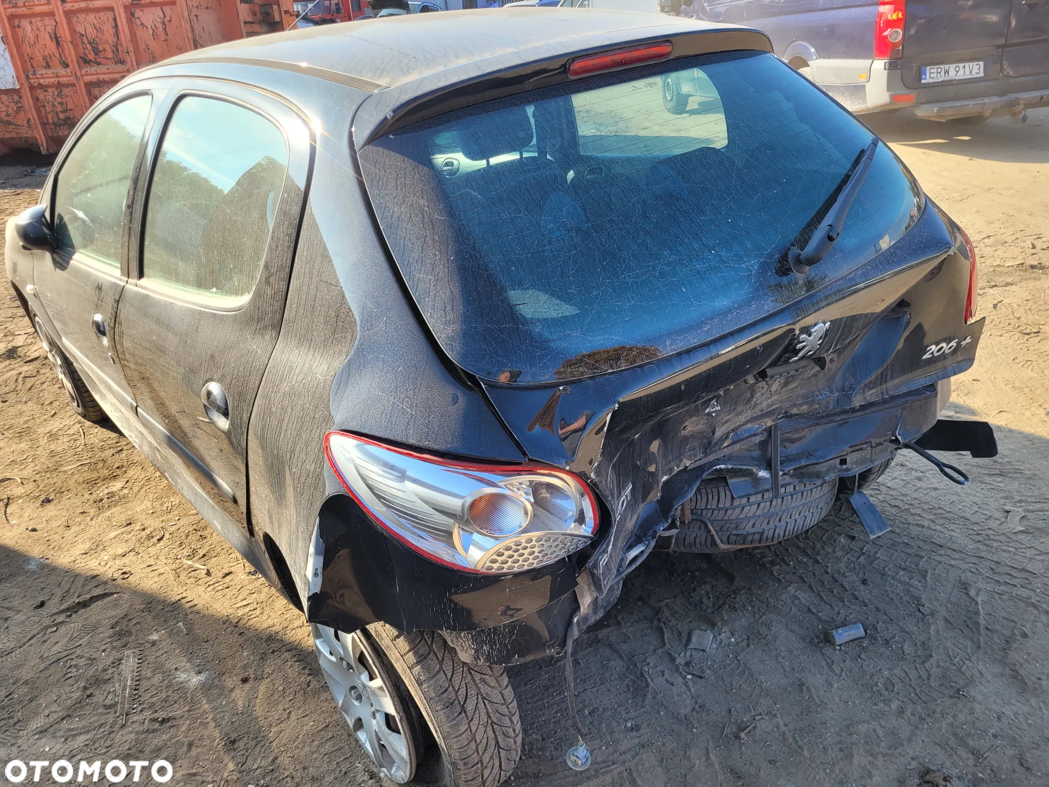 PEUGEOT 206 PLUS maska pokrywa silnika klapa bagażnika zderzak lampa reflektor pas przedni stop lampy halogeny - 3