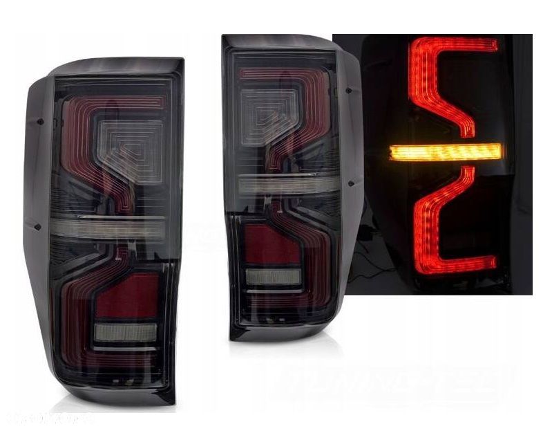 Lampy tyl kpl Vland Led Tuning Smoke Black Ford Ranger V 5 mk5 2011-2022 - 3