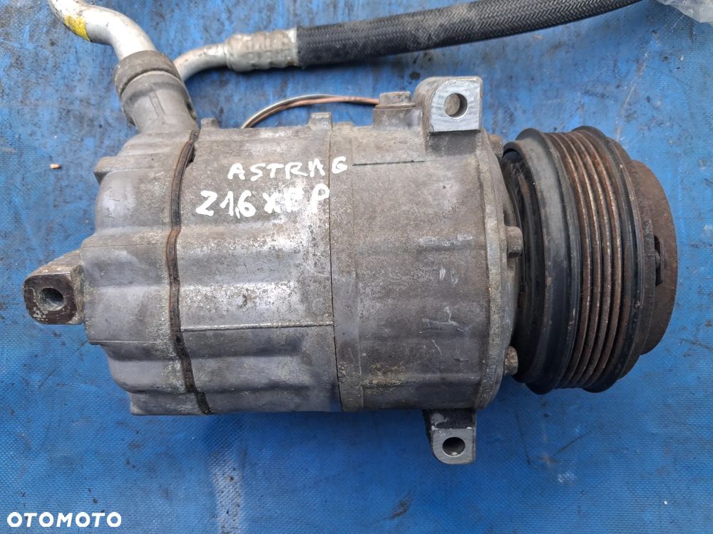 Pompa sprężarka Opel Astra H Meriva B Corsa D Zafira B1.6 z16XEP 24421019 Z16XE SA sanden kompresor klimy klimatyzacji przewód przewody - 6