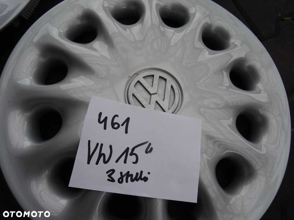 VOLKSWAGEN Oryginalne Kołpaki 15 -3 sztuki - 6