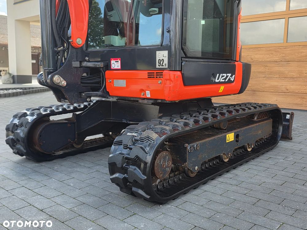 Kubota U 27 - 4 mini koparka Kubota sprowadzona 5 łyżek szybkozłącze piękna w oryginale 1 właściciel najdłuższe ramie long - 14