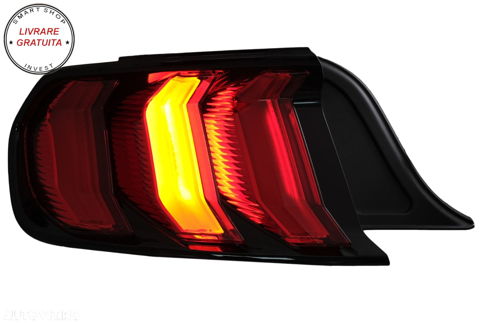 Stopuri Full LED compatibile cu Ford Mustang VI S550 (2015-2019) Semnal Dinamic Se- livrare gratuita - 11