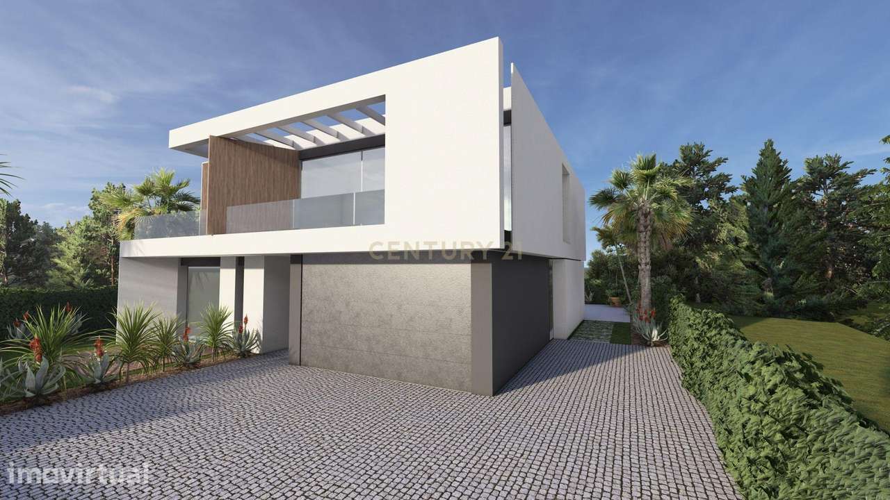 Moradia T5 contemporânea em construção avançada com piscina | Álamos, - Grande imagem: 4/44