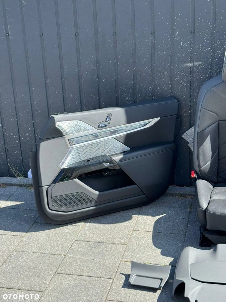 FOTELE TAPICERKA BMW 7 G70 SKÓRA MERINO CZARNY SZARY ATLAS WIELOFUNKCYJNE - 6