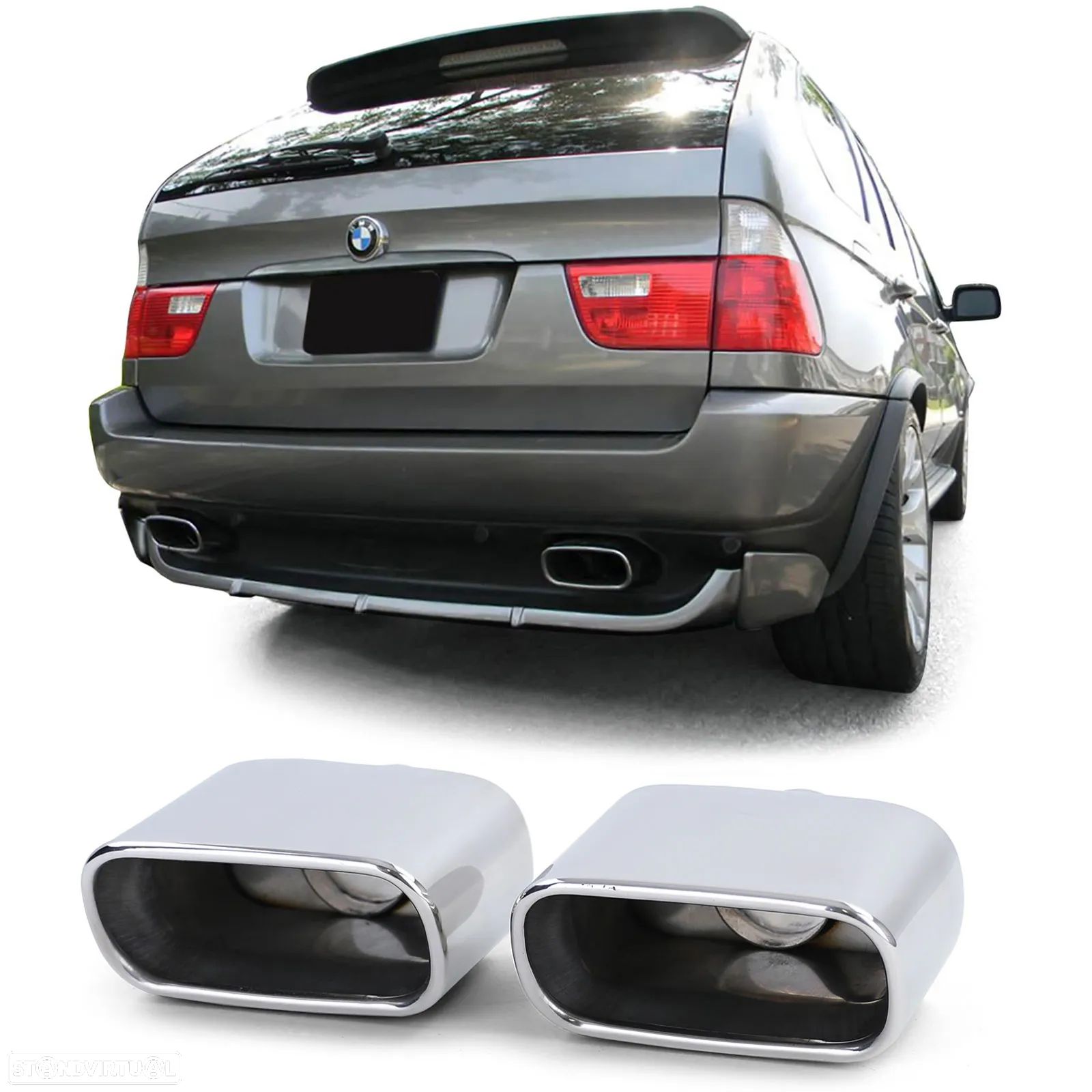 Ponteiras de Escape Bmw X5 E53 (2000 a 2003) - 1