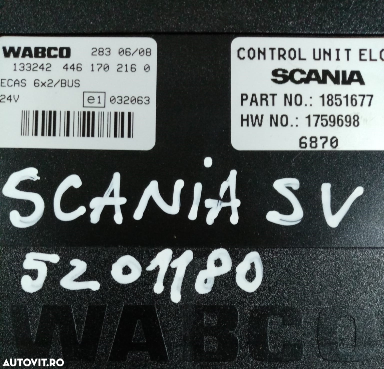 Calculator ECAS 6x4 Scania - 2
