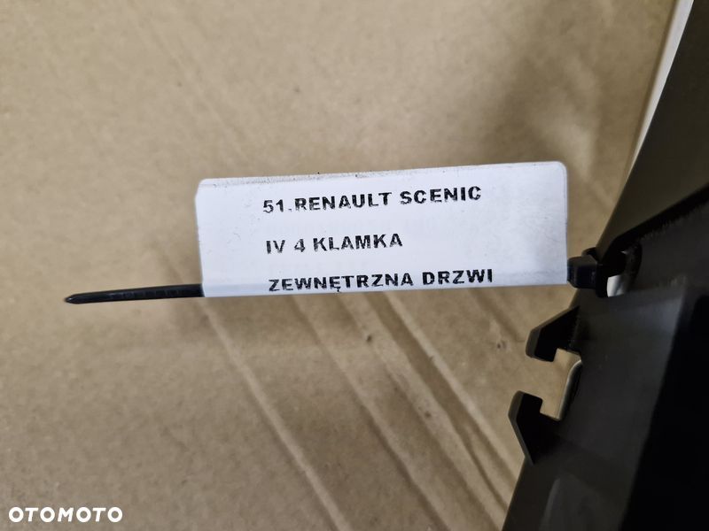 RENAULT SCENIC 4 IV KLAMKA ZEWNĘTRZNA DRZWI LEWY TYŁ LEWA TYLNA 806078862R - 8