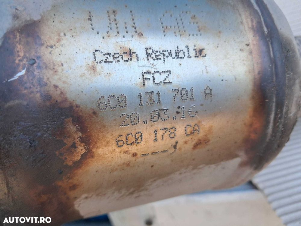 Skoda Rapid 1,2 benzina, catalizator cu filtru de particule, racord flexibil si sonde lambda - 3