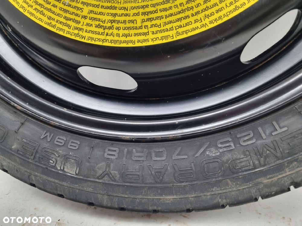 KOŁO DOJAZDOWE ZAPASOWE Audi Seat Vw Golf VII 125/70 R18 5Q0601027BC 5x112 - 16