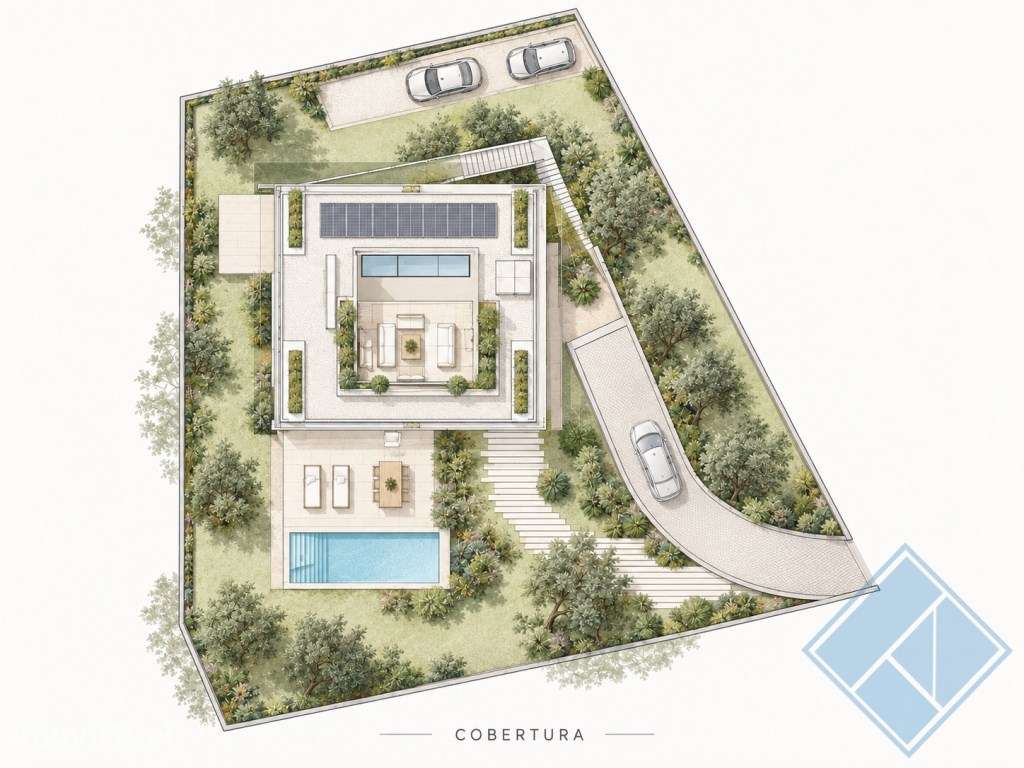 Terreno com Projeto Aprovado para Moradia T4 com Piscina | Areias d... - Grande imagem: 5/8
