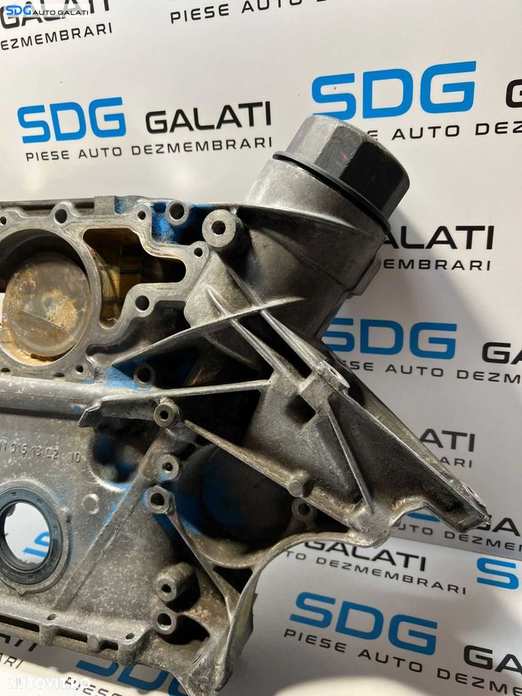Capac Distributie Suport Filtru Ulei Flansa Semering Vibrochen Arbore Cotit Motor Mercedes Sprinter 2.2 CDI 2000 - 2006 Cod R6110151302 - 2