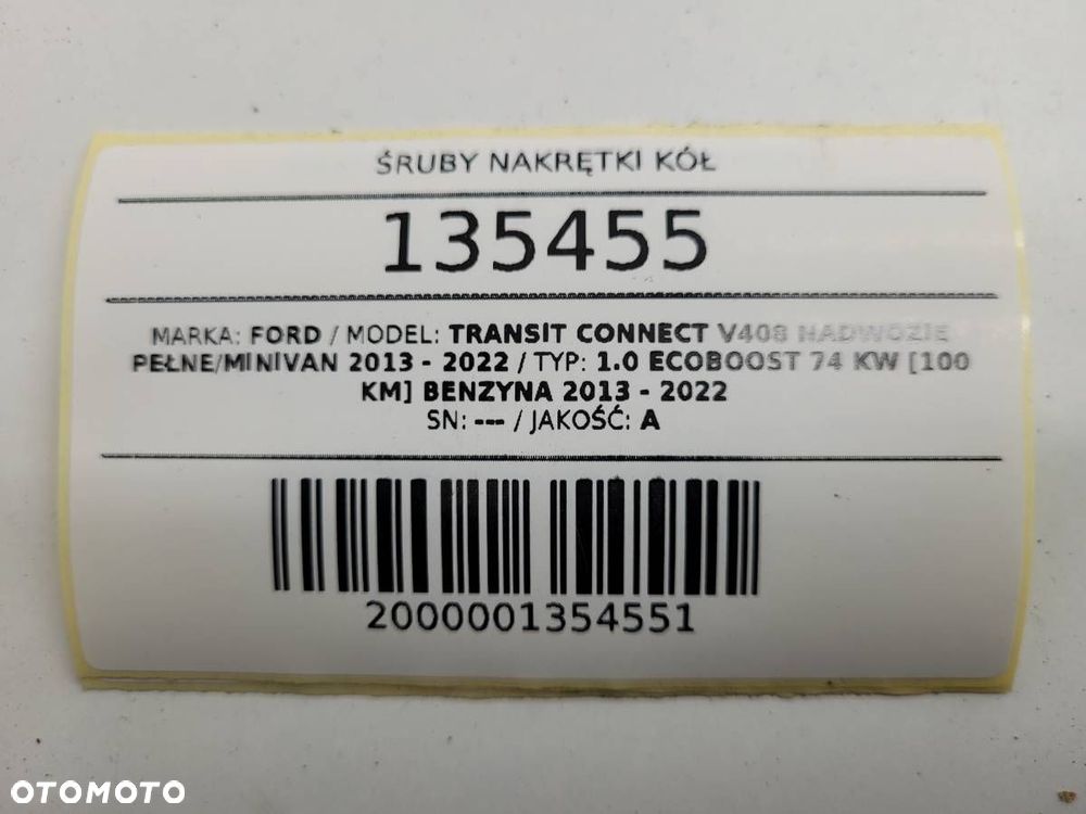 ŚRUBY NAKRĘTKI KÓŁ KOMPLET FORD TRANSIT CONNECT MK2 II - 4