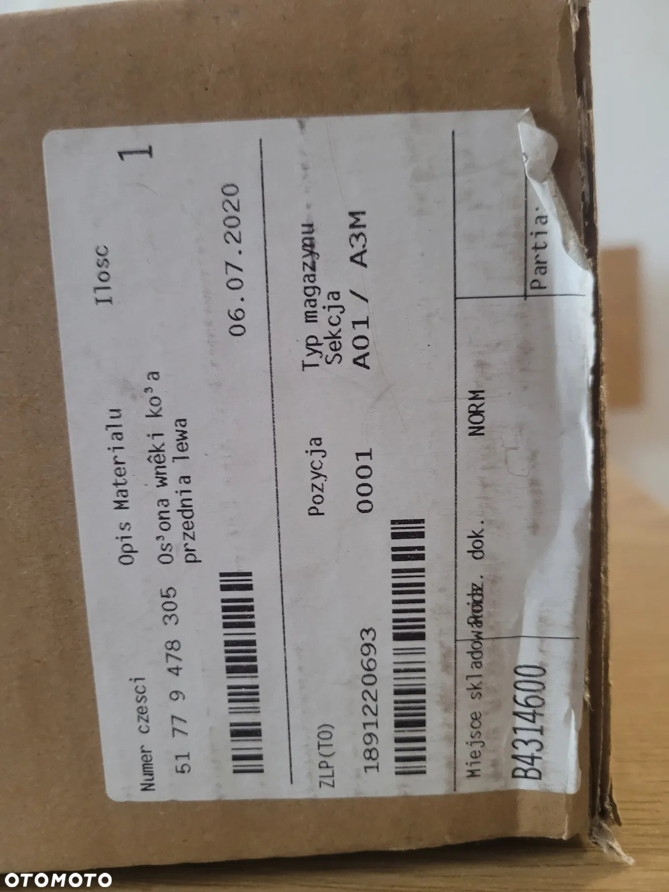Osłona Wnęki Koła Przednia Lewa BMW X7 G07 51779478305 Nowa - 6