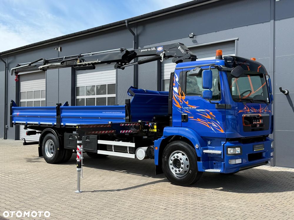 MAN MAN TGM TGL TGS 18.250 // Klimatyzacja / Kiper 6,55 m !!  // wywrotka 3-S + HDS HMF 1420 - K2 // budowlanka // energetyka //żuraw dzwig kran crane // Świeżo sprowadzony!! - 23