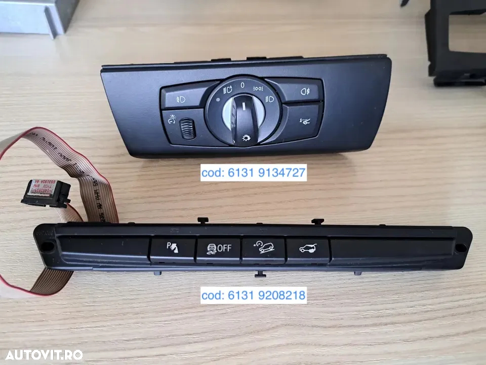 ceasuri bord modul lumini AHL calculator navigatie modul airbag modul distronic ACC modul camera ecu consola butoane ornamente ornament trim trimuri interior bmw x5 x6 e70 e71 - 7