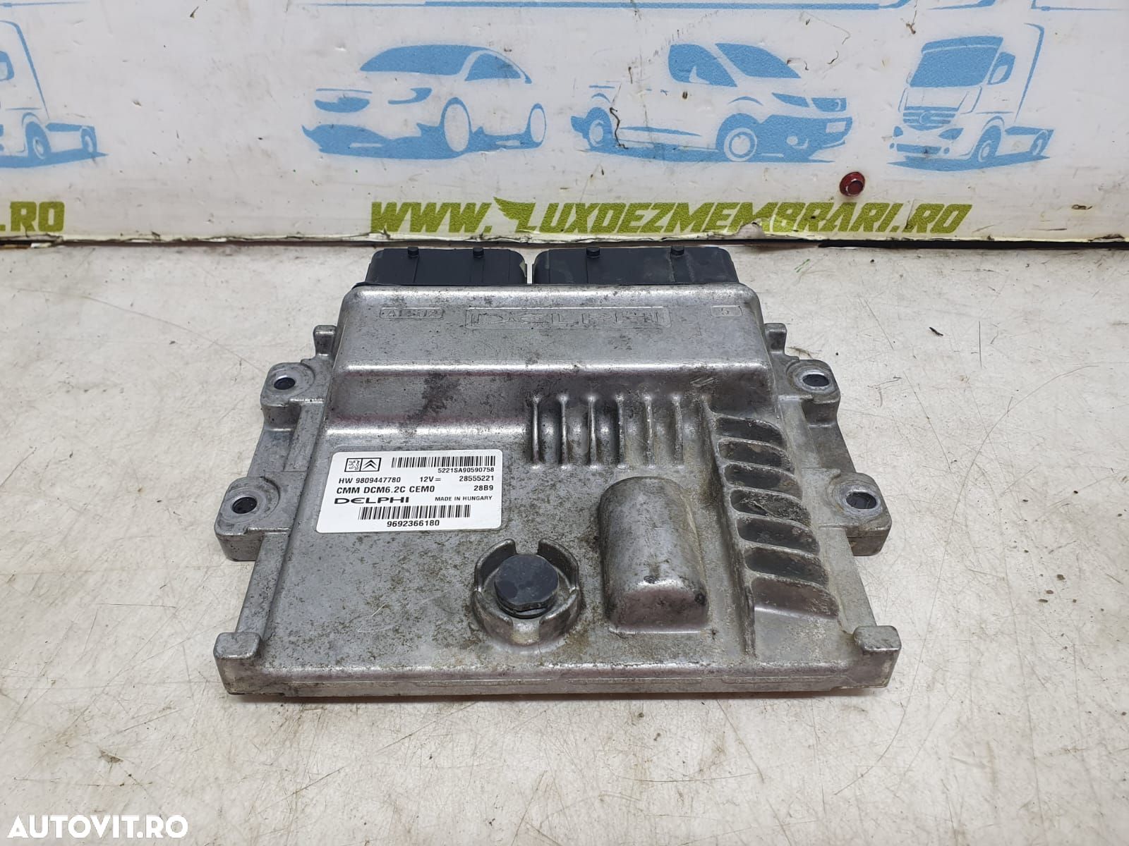 Calculator motor ecu 9809447780 28555221 2.0 hdi AHN (AH03) Peugeot B - 1