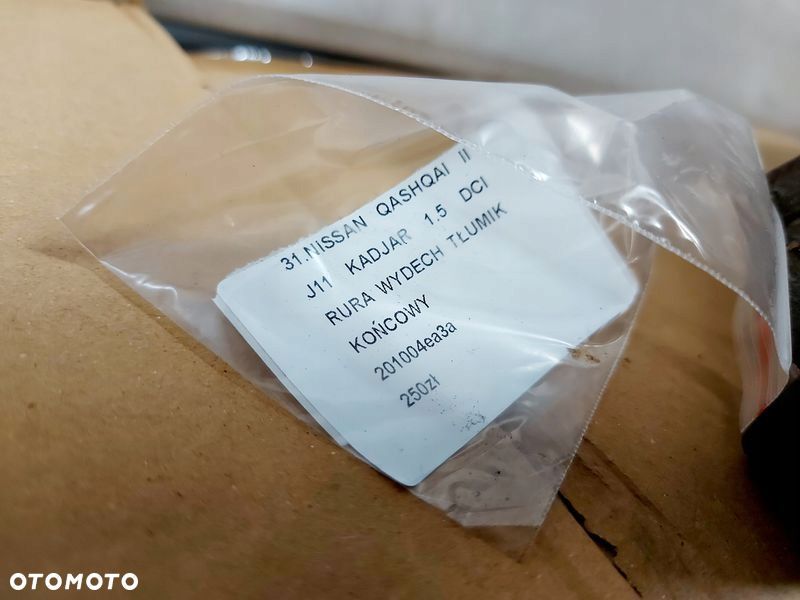 NISSAN QASHQAI 2 II 1.5 DCI TŁUMIK KOŃCOWY WYDECH TYLNY RURA 201004EA3A - 5