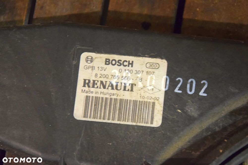 Dacia Sandero I 08-12 1.2 1.6 1.5 dci Wentylator chłodnicy 8200765566 B 0130307107 / Logan / Stepway - 2
