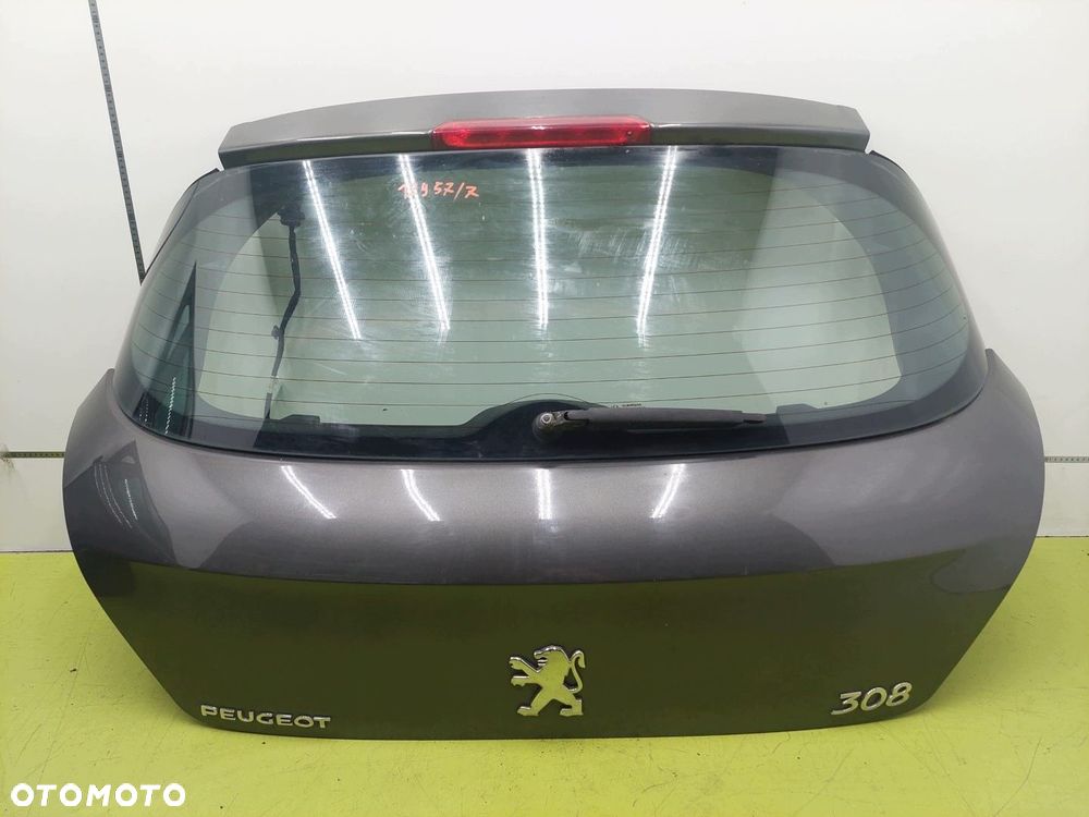 Klapa tył tylna Peugeot 308 T7 HATCHBACK 2008-2013 SZARA KTP - 1