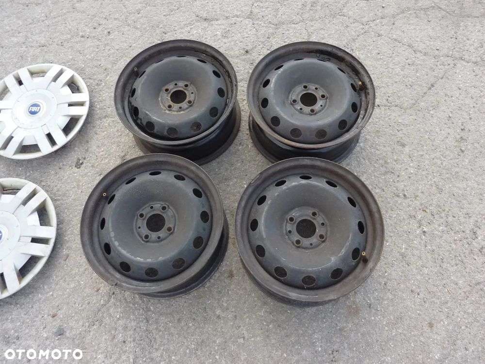 15” - Felgi Stalowe - 4x98 r15 cali - FIAT 500 , Fiorino , Citroen NEMO , Peugeot BIPPER , Ford Street KA , Bravo SC CC , Alfa Romeo , Lancia Ypsylon - ORYGINAŁ 15 cali + GWARANCJA - 4