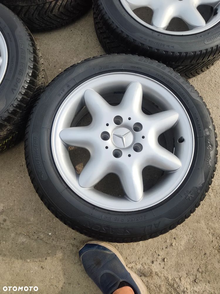 5x112 Felgi Aluminiowe Alufelgi Oryginalne 16 Mercedes Koła Całoroczne Wielosezonowe C KLASA W202 W203 CLK W208 W209 W124 W201 190 W W210 SLK R170 R171 5mm Legnica ALU-RAD 205/55 - 3