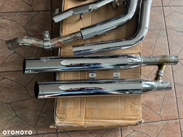 Tłumiki kolektory osłony  Cobra Neighbor Hater Slip On Chrome Harley Fat Boy 2000-2007 - 3