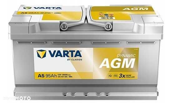 Akumulator Varta Silver AGM START-STOP A5 95AH 850A P+ Radom WYSYŁKA - 1