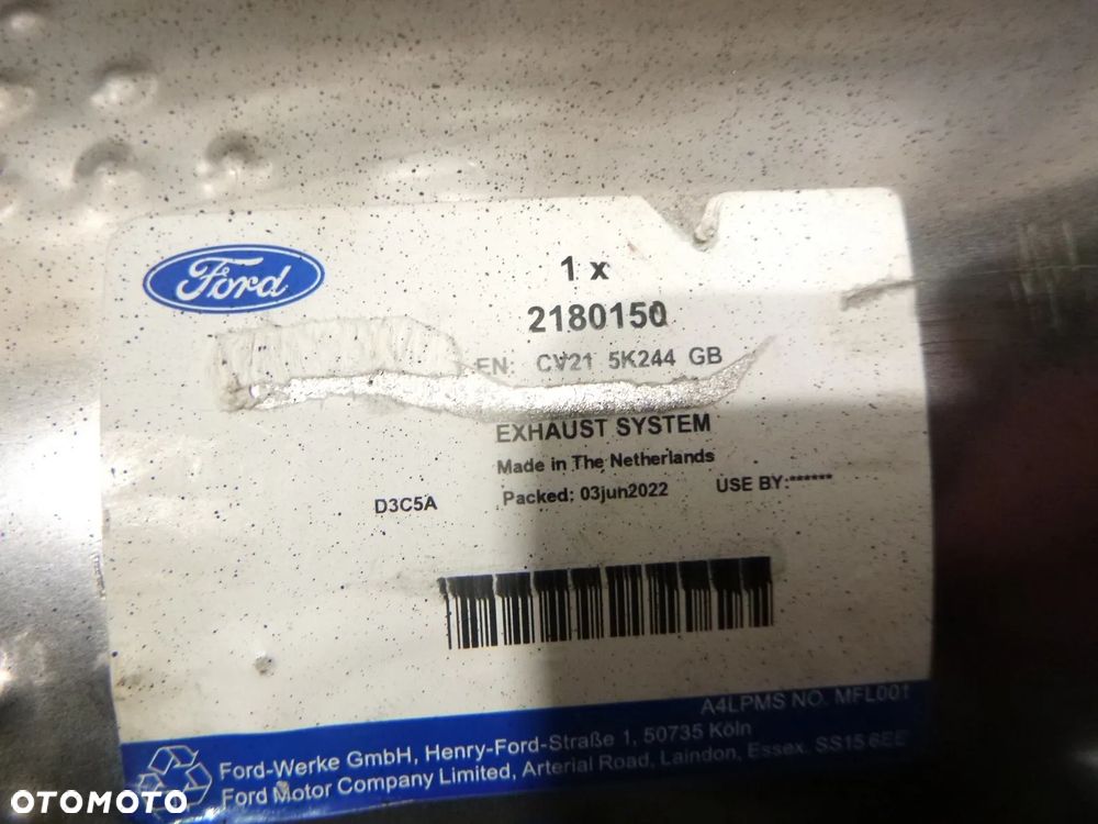 ford fiesta mk7 1,0 ecoboost tłumik nowy oryginał - 2