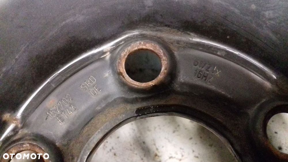 FELGA STALOWA 6Q0601027J SEAT VW AUDI SKODA 5x100 6,5Jx16 ET43 - 4