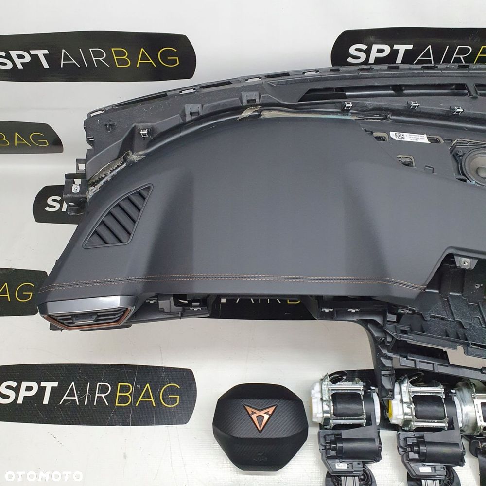 CUPRA FORMENTOR DESKA ROZDZIELCZA KONSOLA KOKPIT PULPIT PODUSZKI AIRBAG AIR BAG PASY KIT SET - 2